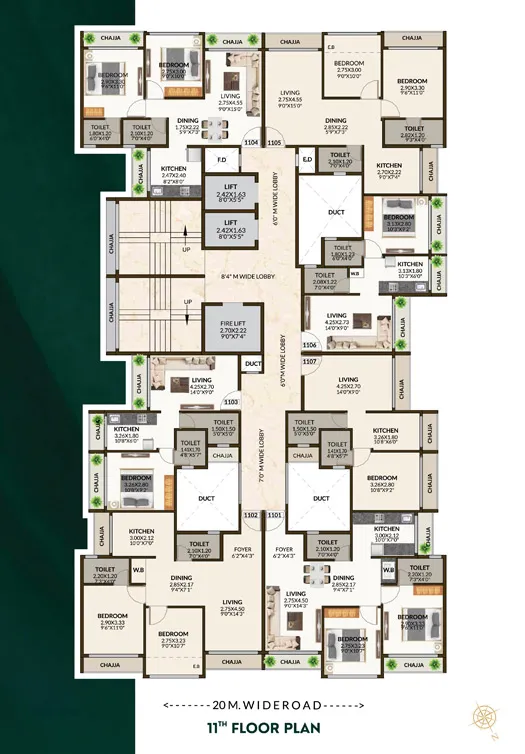 11th Floor Plan