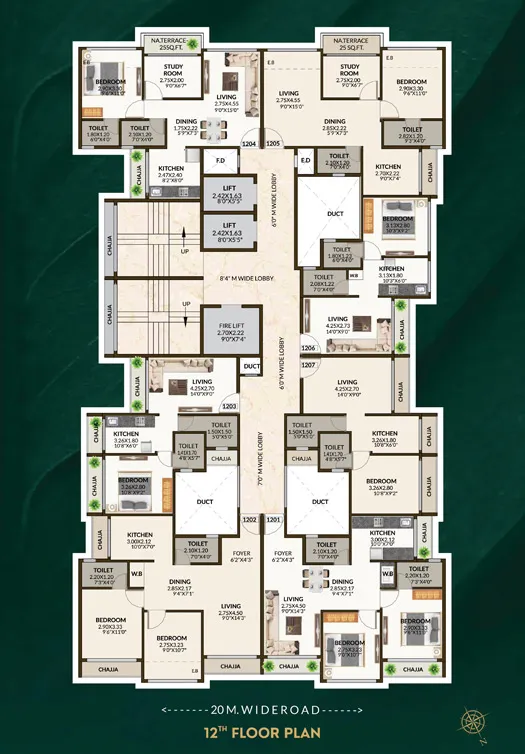 12th Floor Plan
